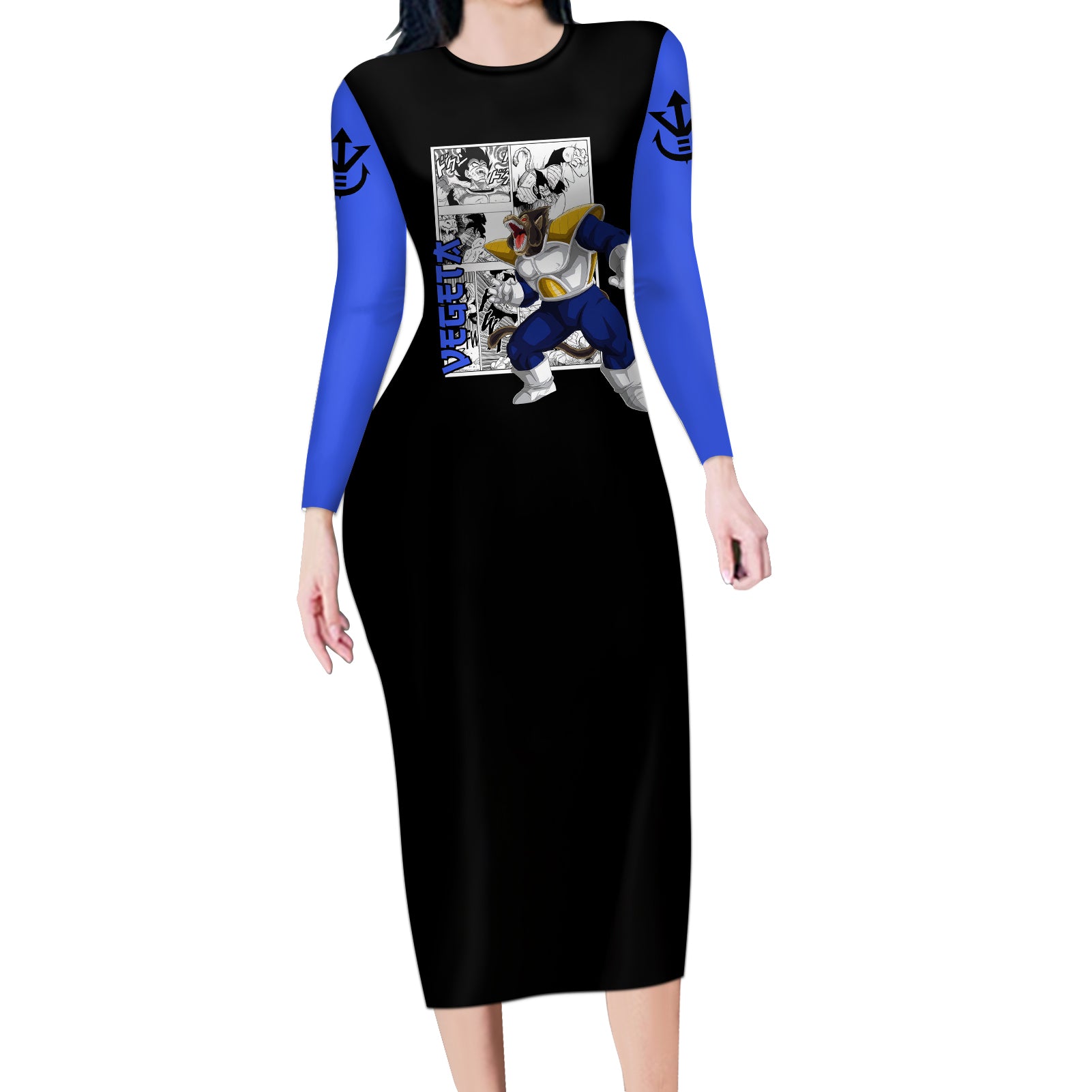 Vegeta Great Ape Long Sleeve Bodycon Dress Dragon Ball Mix Anime Manga