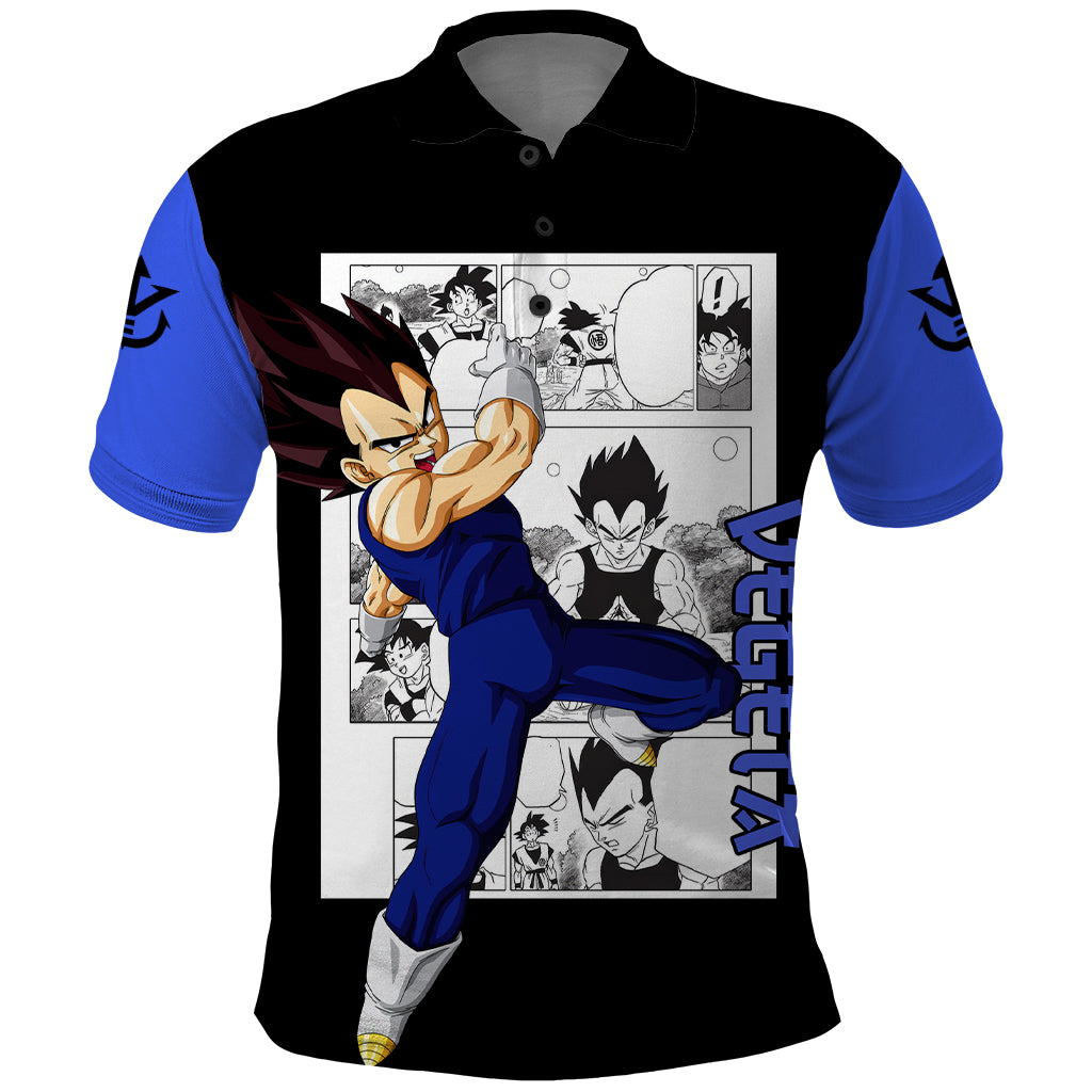 Vegeta Polo Shirt Dragon Ball Mix Anime Manga