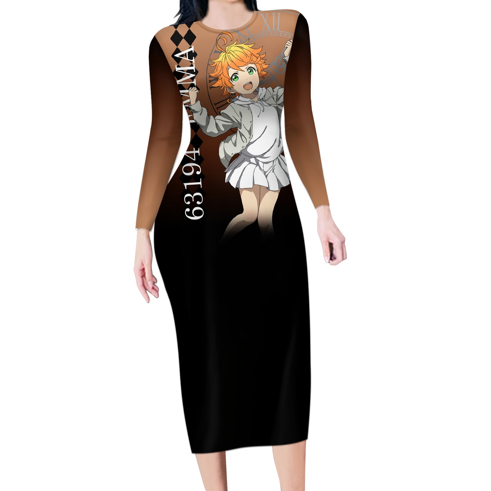 Emma Long Sleeve Bodycon Dress The Promised Neverland