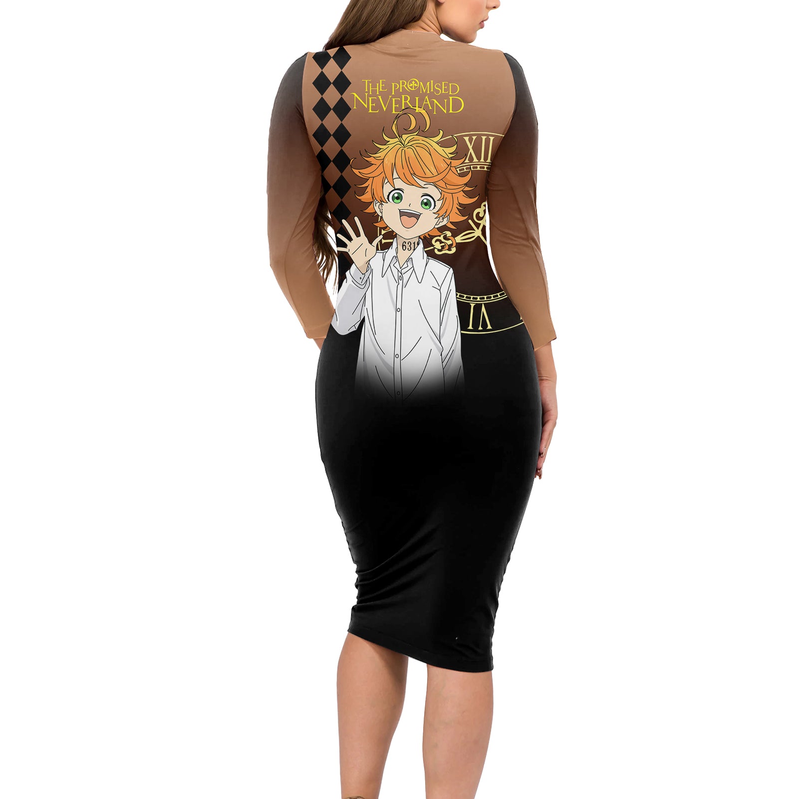 Emma Long Sleeve Bodycon Dress The Promised Neverland