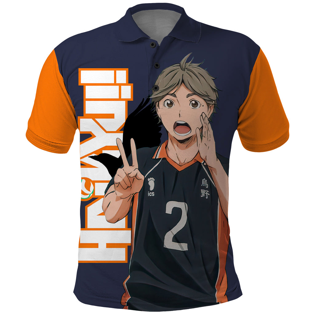 Karasuno Koshi Sugawara Polo Shirt Haikyu