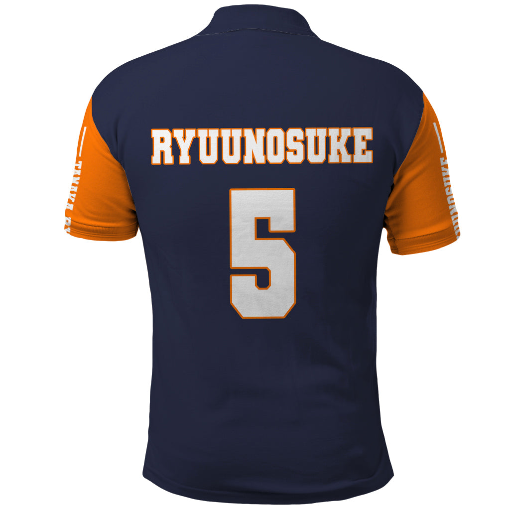 Karasuno Tanaka Polo Shirt Haikyu
