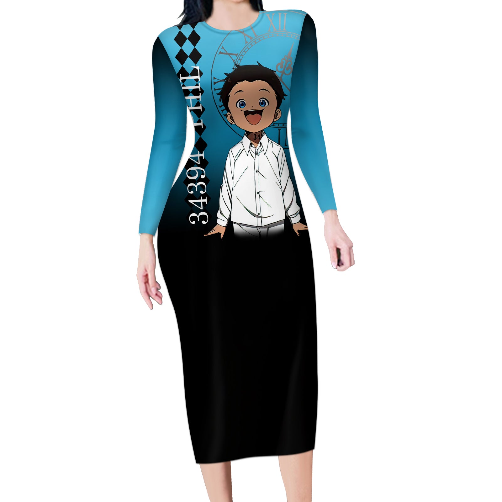 Phil Long Sleeve Bodycon Dress The Promised Neverland