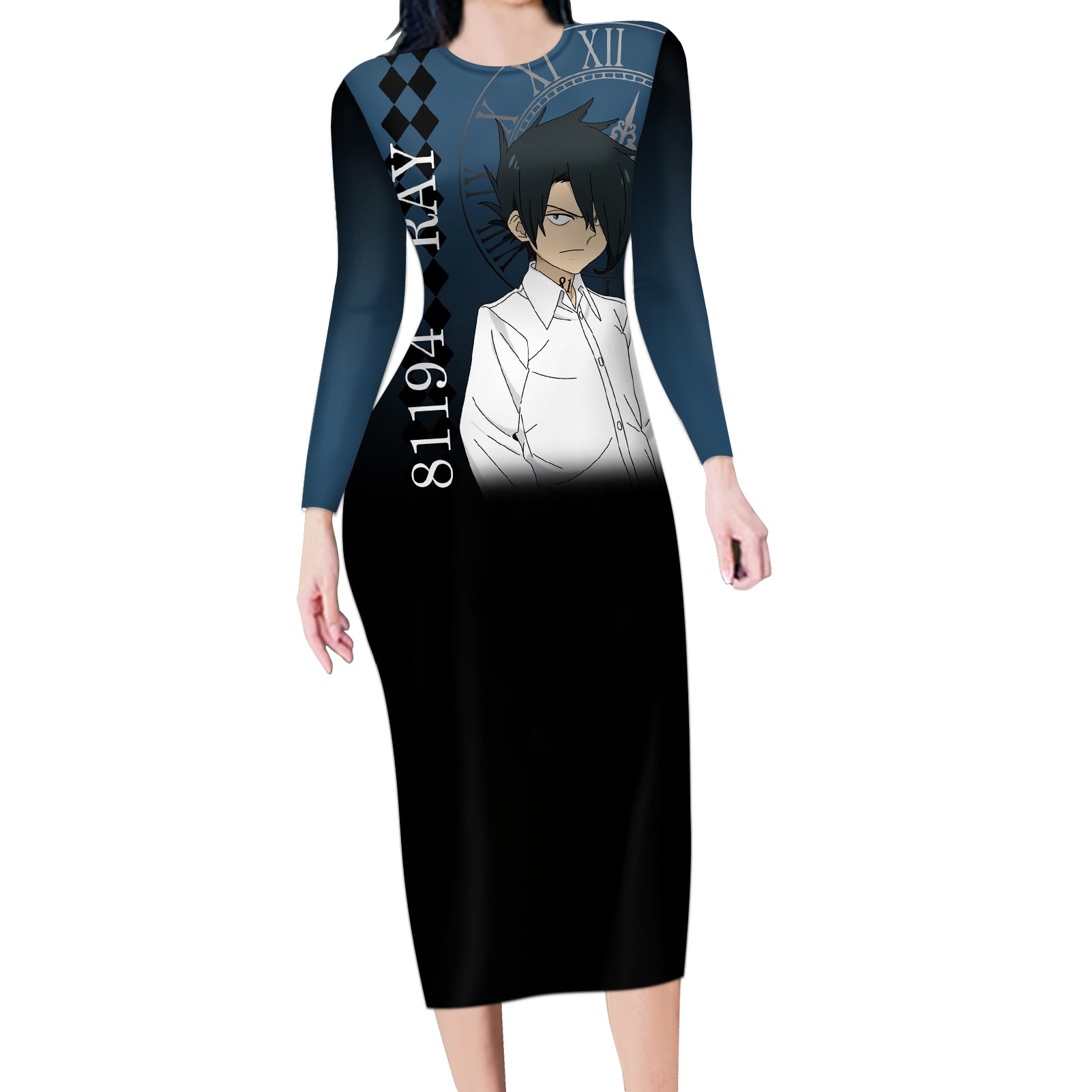 Ray Long Sleeve Bodycon Dress The Promised Neverland