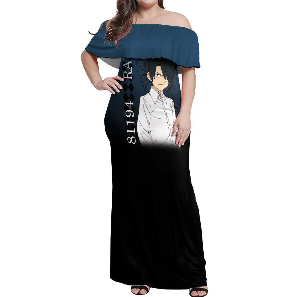 Ray Off Shoulder Maxi Dress The Promised Neverland