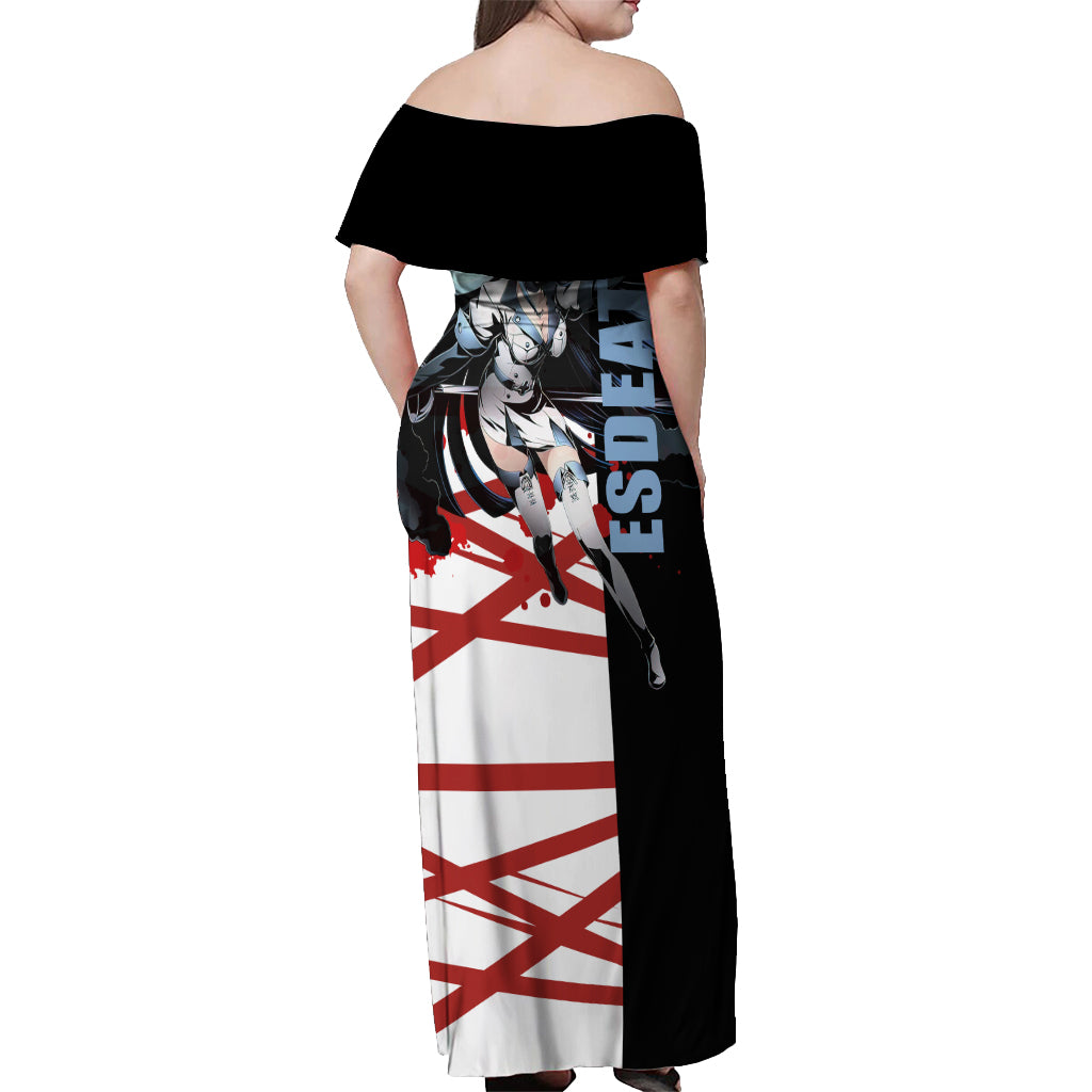 Esdeath Off Shoulder Maxi Dress Akame Ga Kill