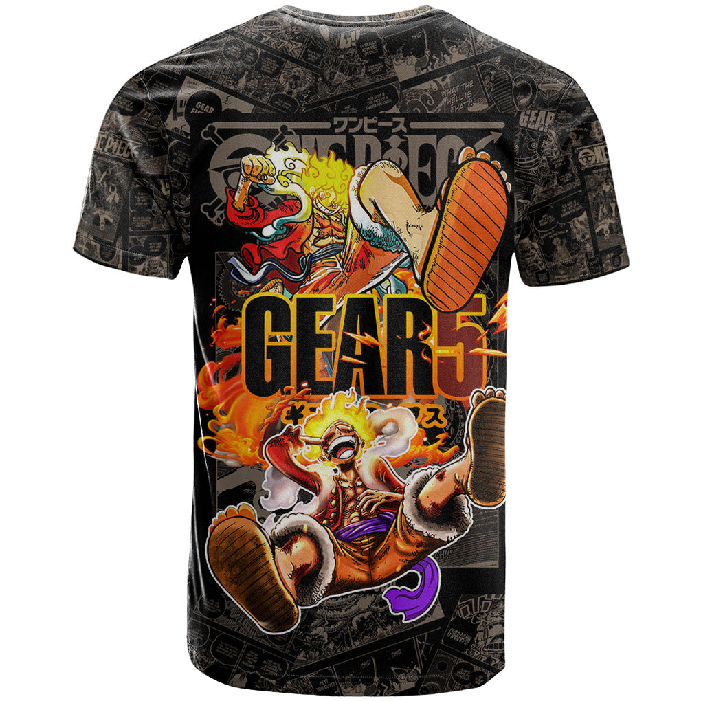 Luffy Gear 5 - One Piece T Shirt Anime Mix Manga Style