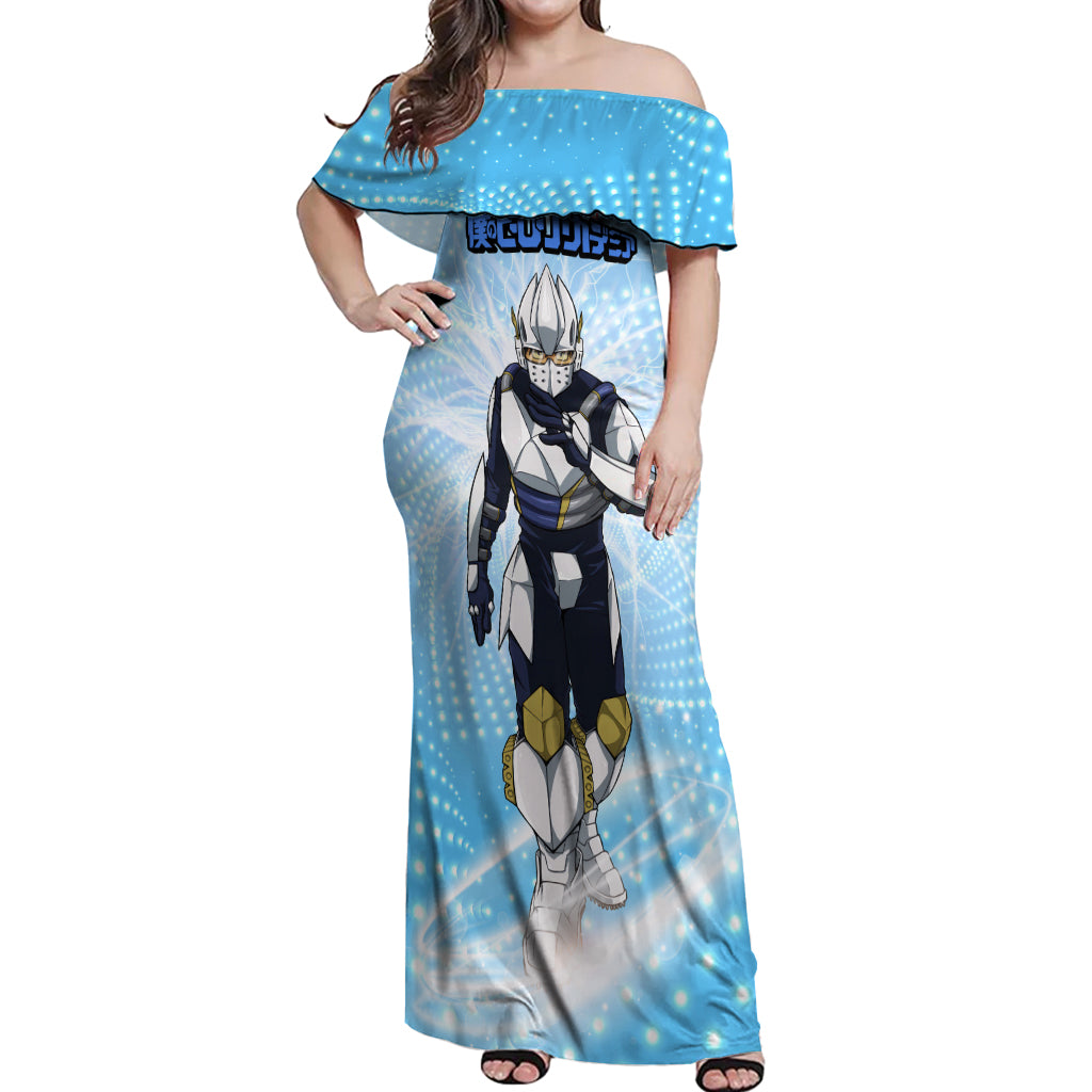 Tenya Lida - My Hero Academia Off Shoulder Maxi Dress Anime Style
