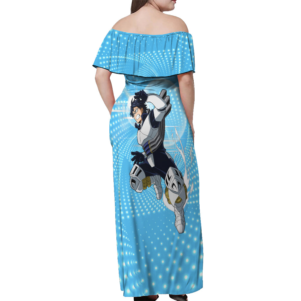 Tenya Lida - My Hero Academia Off Shoulder Maxi Dress Anime Style