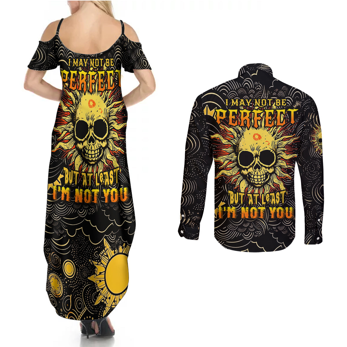sun-skull-couples-matching-summer-maxi-dress-and-long-sleeve-button-shirts-i-may-not-be-perfect-but-at-least-im-not-you