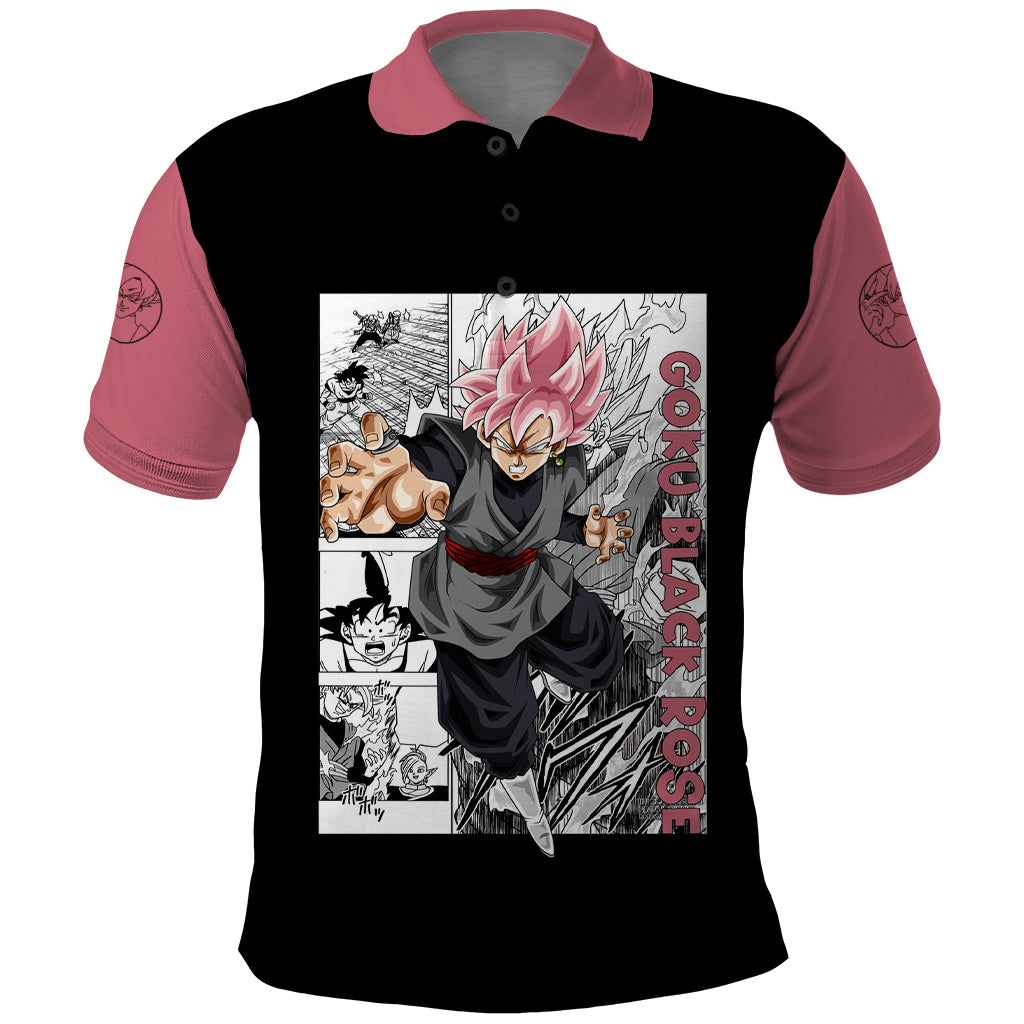 Goku Black Rose - Dragon Ball Anime Polo Shirt