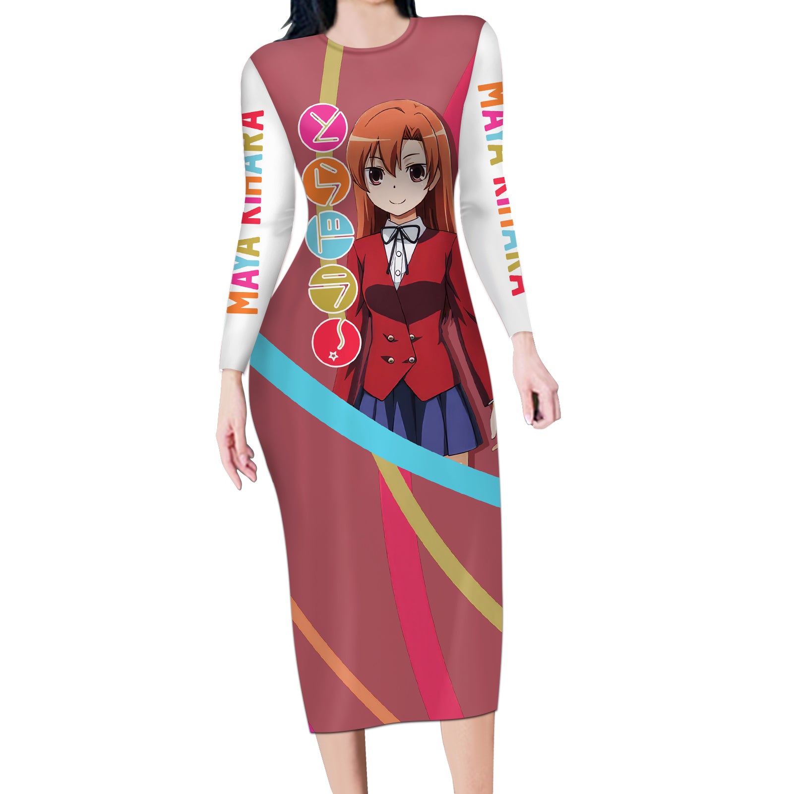 Maya Kihara Long Sleeve Bodycon Dress Toradora