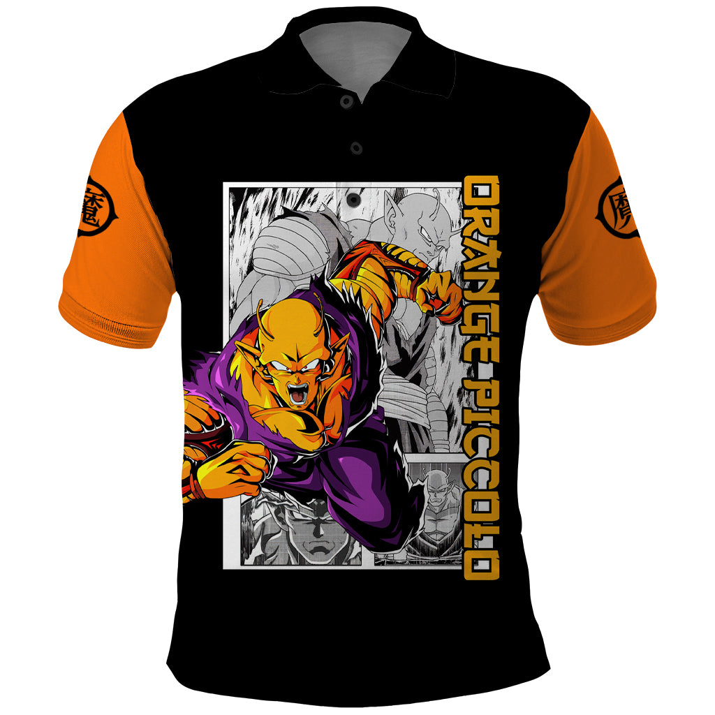 Orange Piccolo Polo Shirt Dragon Ball Anime Mix Manga