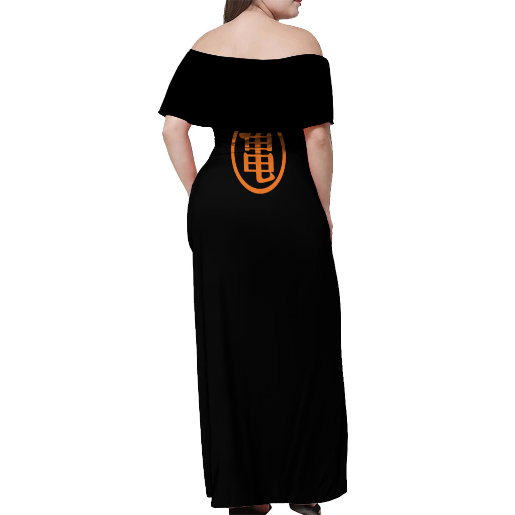 Master Roshi Off Shoulder Maxi Dress Dragon Ball Anime Mix Manga