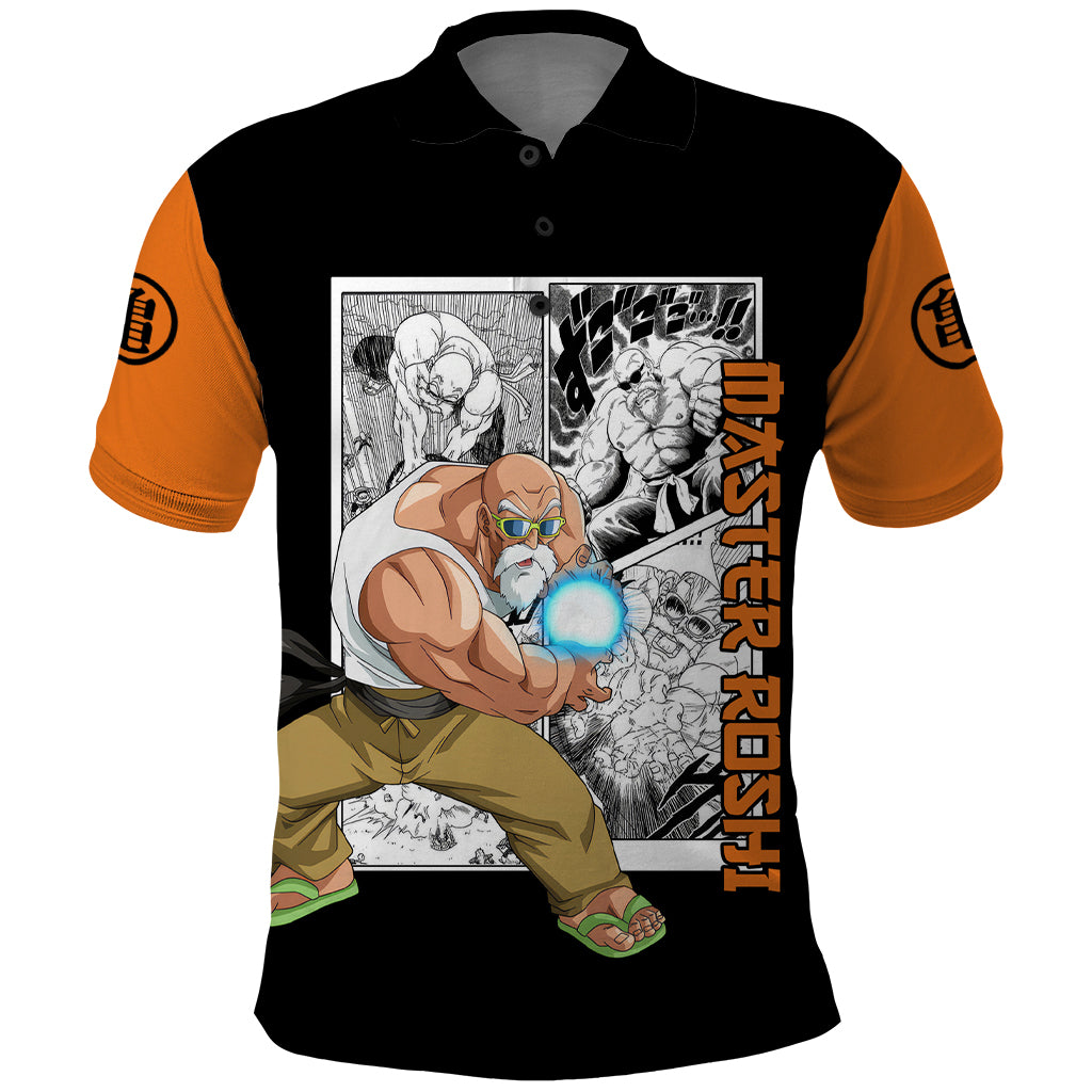 Master Roshi Polo Shirt Dragon Ball Anime Mix Manga