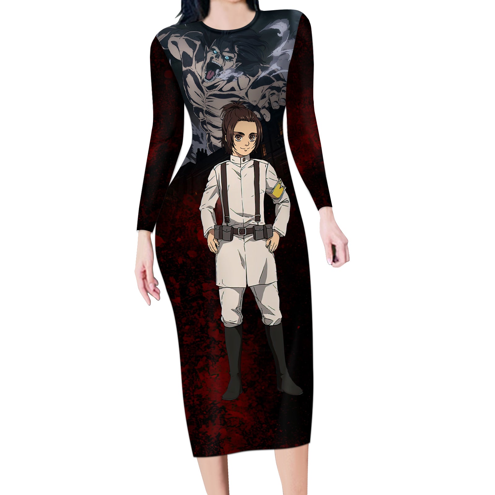 Gabi Braun Long Sleeve Bodycon Dress Attack On Titan