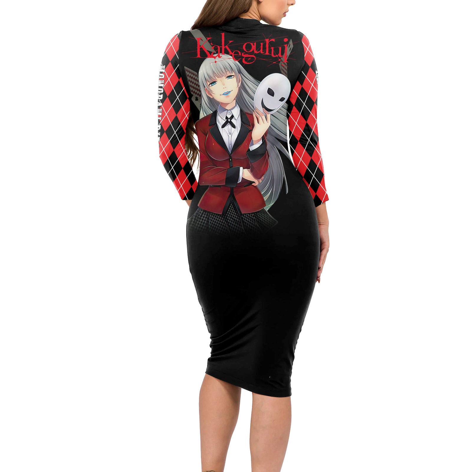 Ririka Momobami Long Sleeve Bodycon Dress Kakegurui