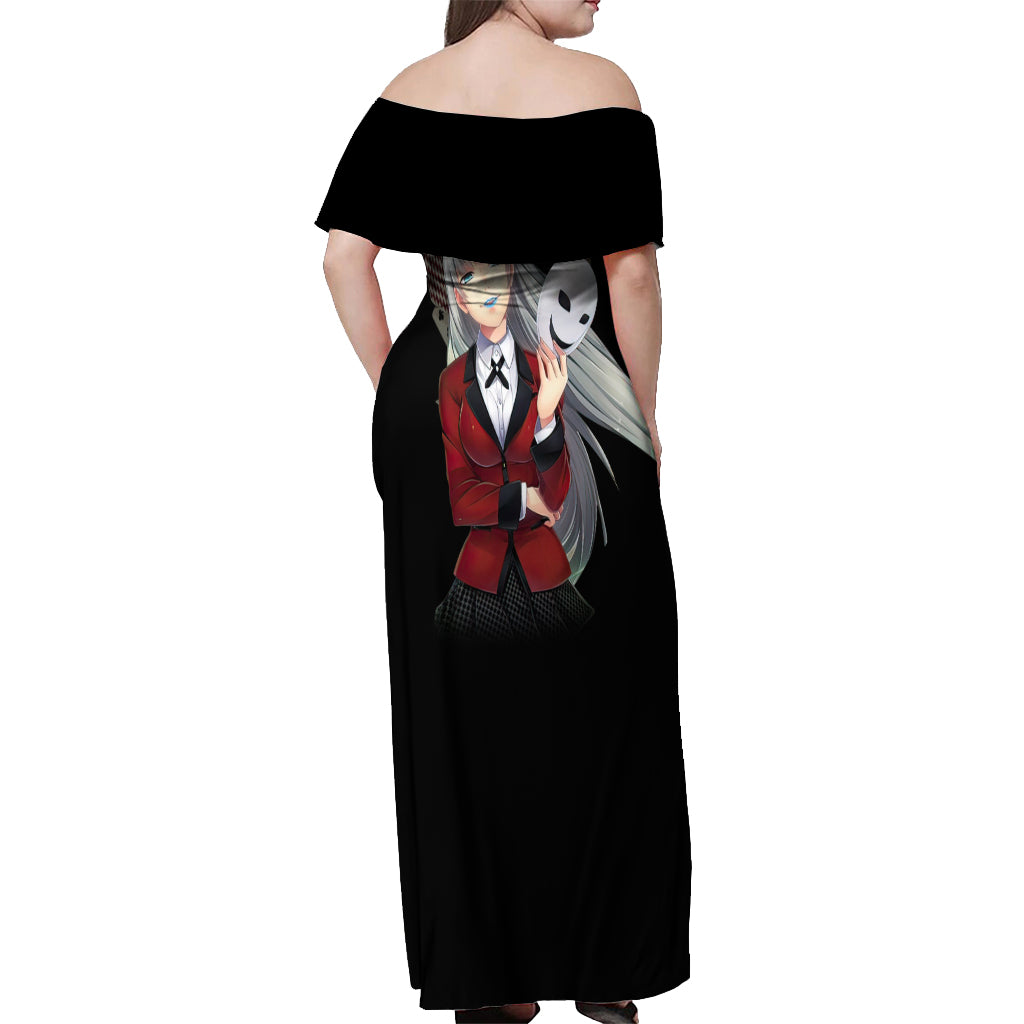 Ririka Momobami Off Shoulder Maxi Dress Kakegurui