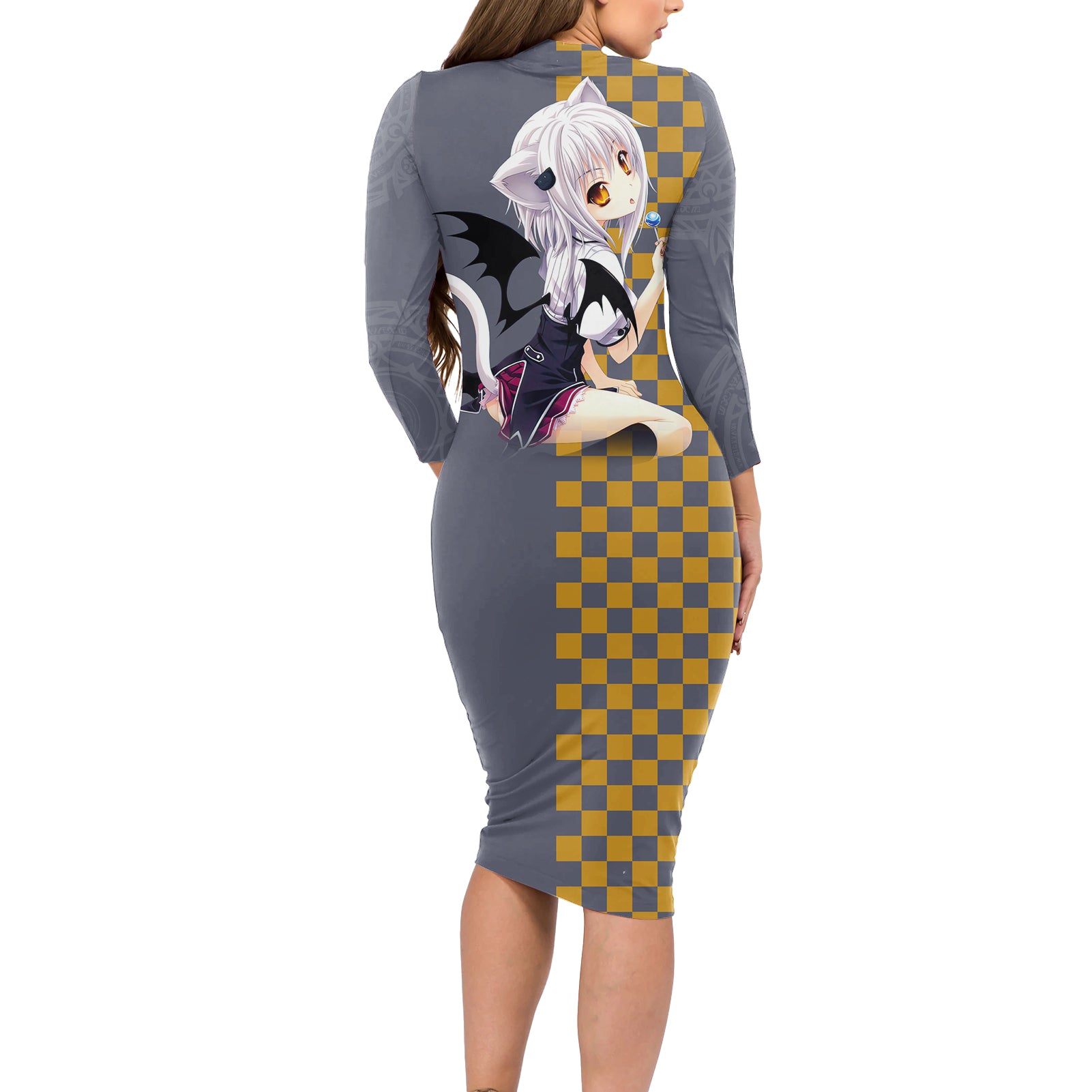 Koneko Toujou Long Sleeve Bodycon Dress High School DxD
