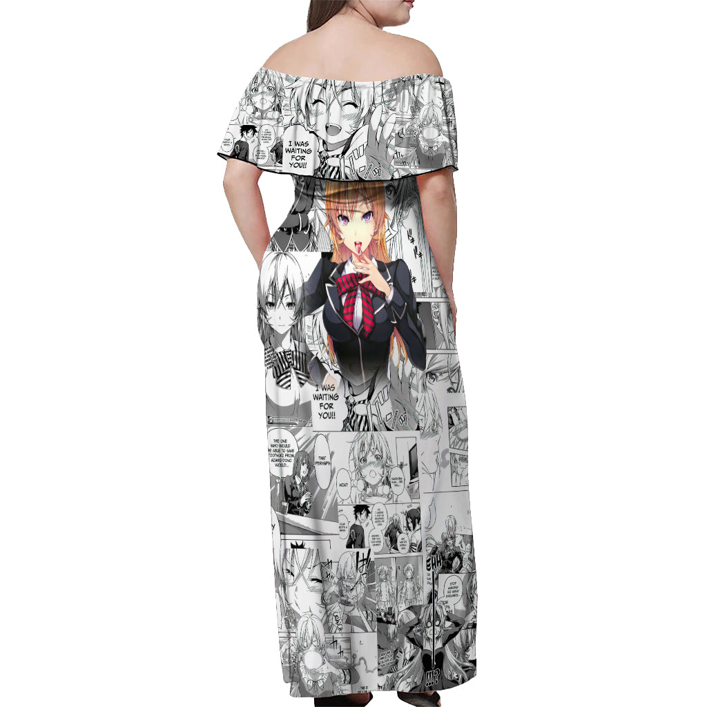 Nakiri Erina Off Shoulder Maxi Dress Shokugeki no Soma