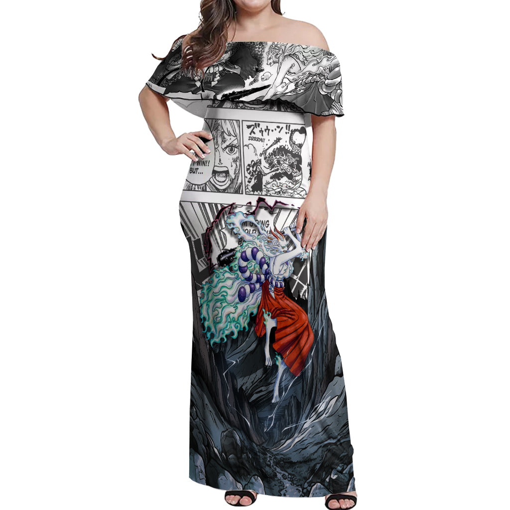 Yamato - One Piece Off Shoulder Maxi Dress Anime Mix Manga Style