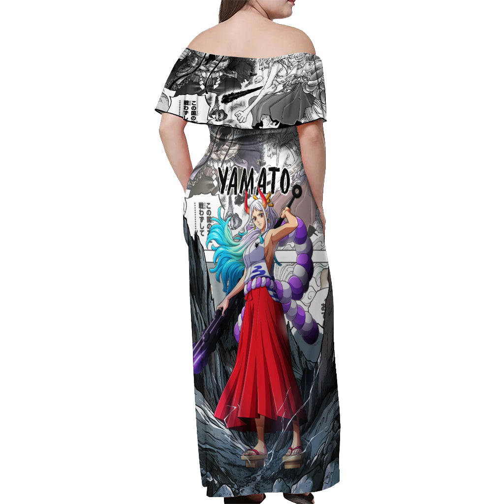 Yamato - One Piece Off Shoulder Maxi Dress Anime Mix Manga Style