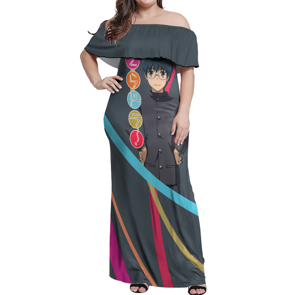 Yusaku Kitamura Off Shoulder Maxi Dress Toradora