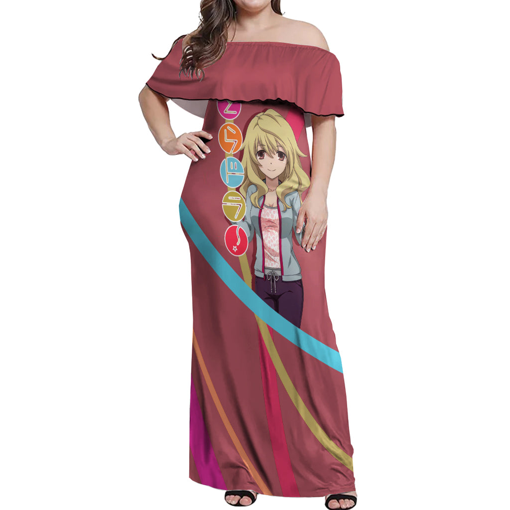 Yasuko Takasu Off Shoulder Maxi Dress Toradora