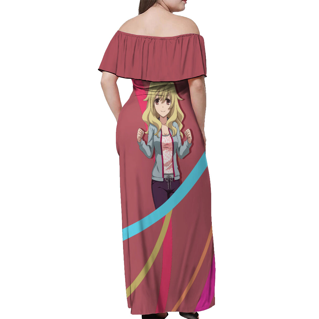 Yasuko Takasu Off Shoulder Maxi Dress Toradora