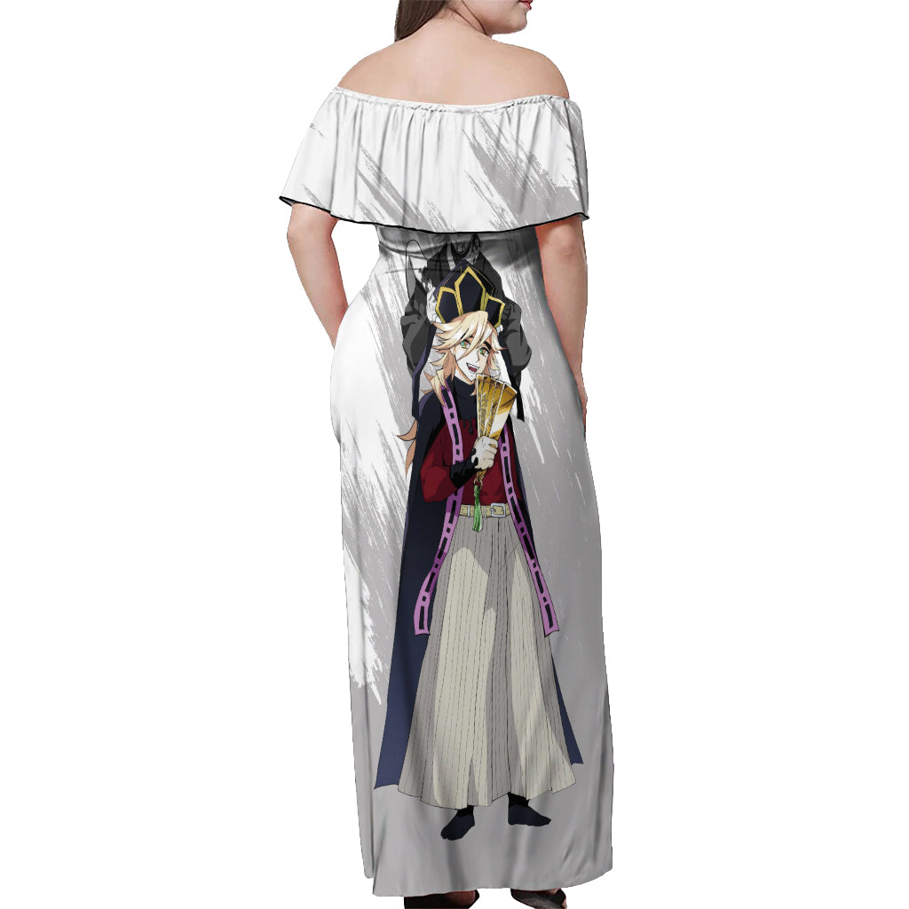 Douma Off Shoulder Maxi Dress Demon Slayer