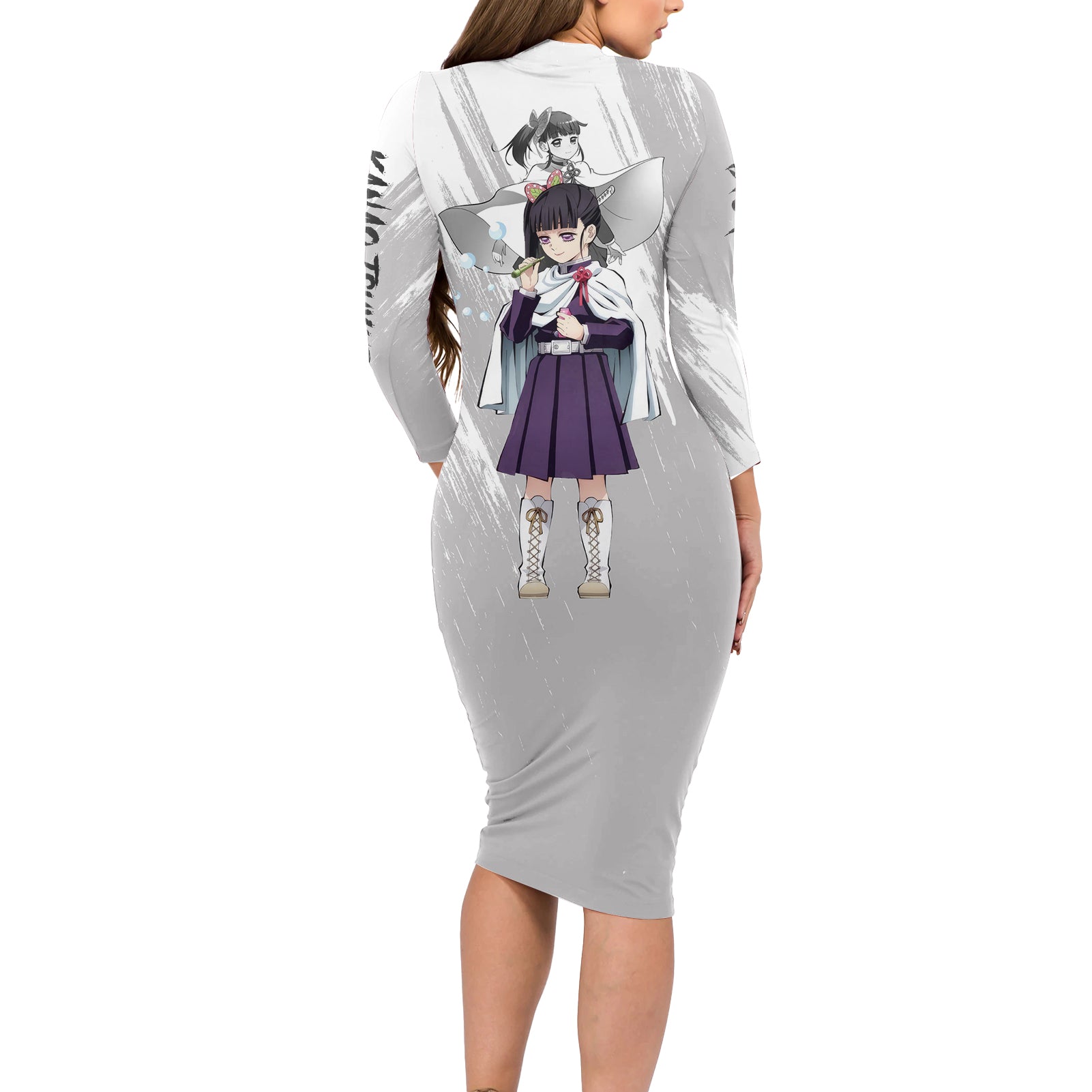 Kanao Tsuyuri Long Sleeve Bodycon Dress Demon Slayer