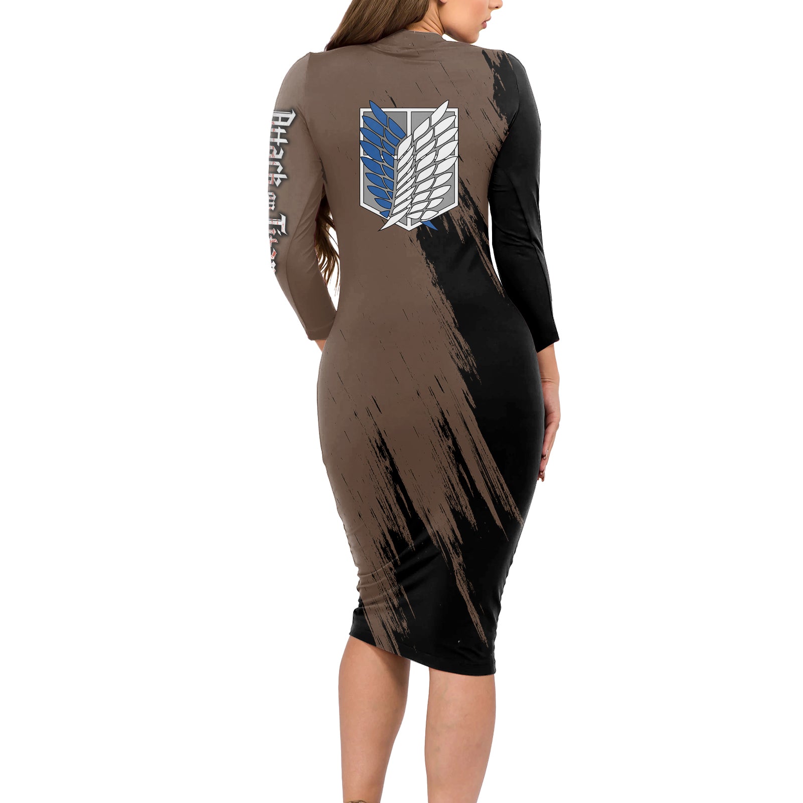 Armin Arler Long Sleeve Bodycon Dress Attack On Titan