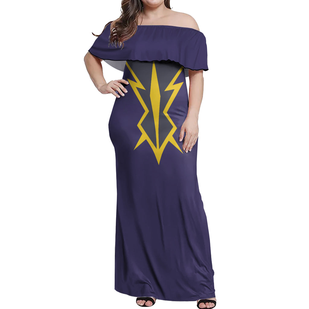 Zero Lelouch Off Shoulder Maxi Dress Lelouch of the Rebellion
