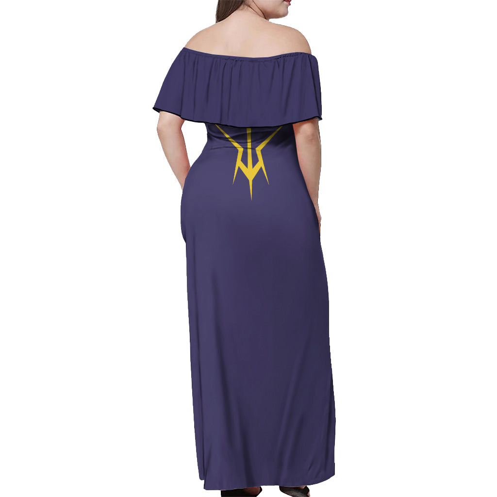 Zero Lelouch Off Shoulder Maxi Dress Lelouch of the Rebellion