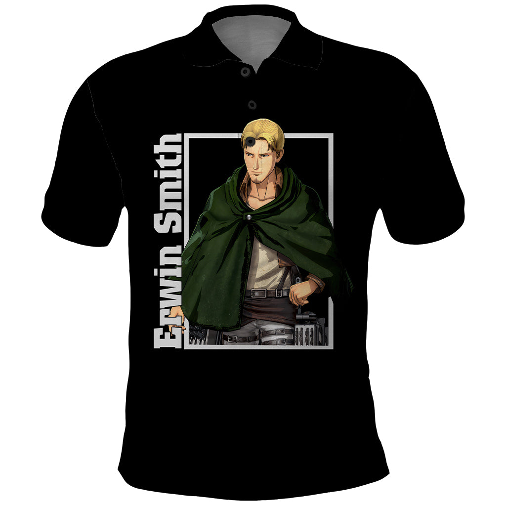 Erwin Smith Polo Shirt Attack On Titan