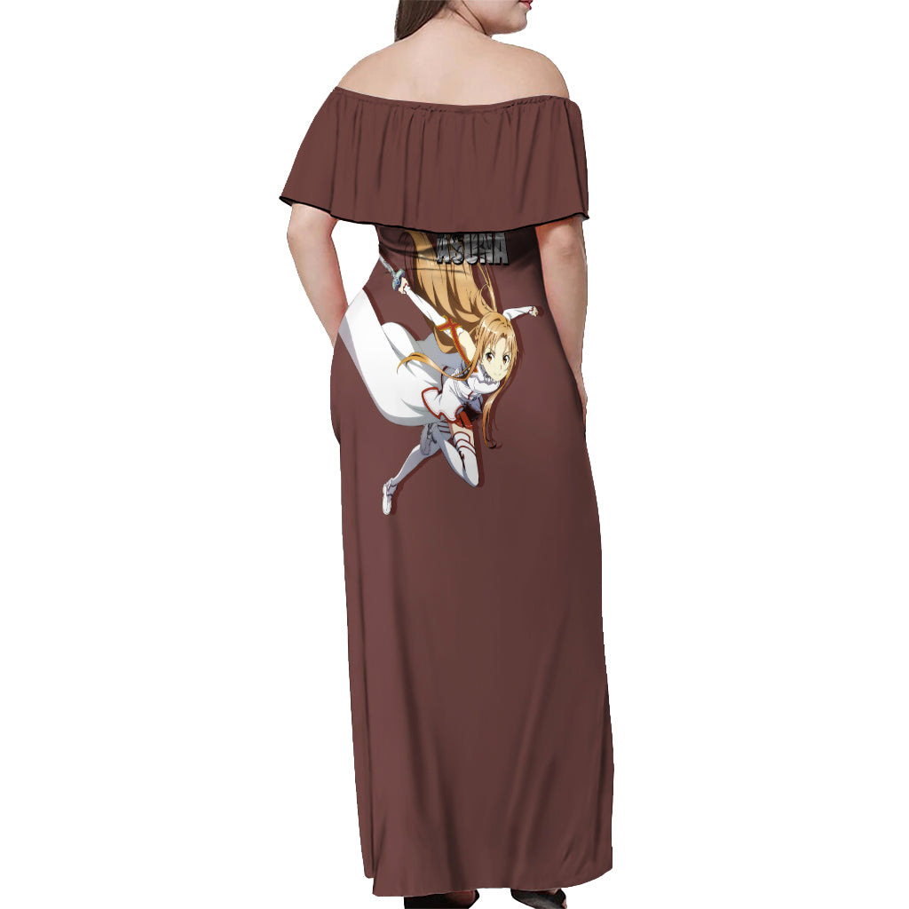 Asuna Yuuki Off Shoulder Maxi Dress Sword Art Online
