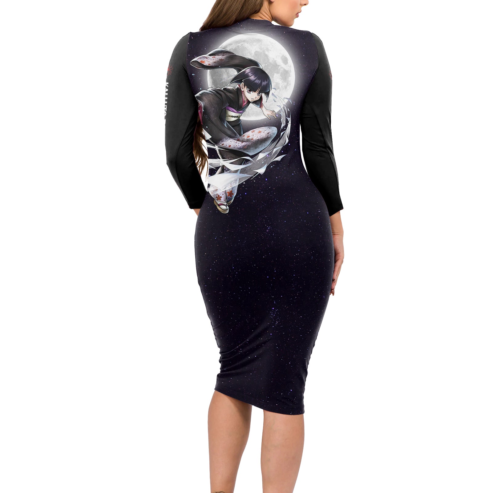 Kalluto Zoldyck Phantom Troupe Hunter X Hunter Long Sleeve Bodycon Dress Anime Style