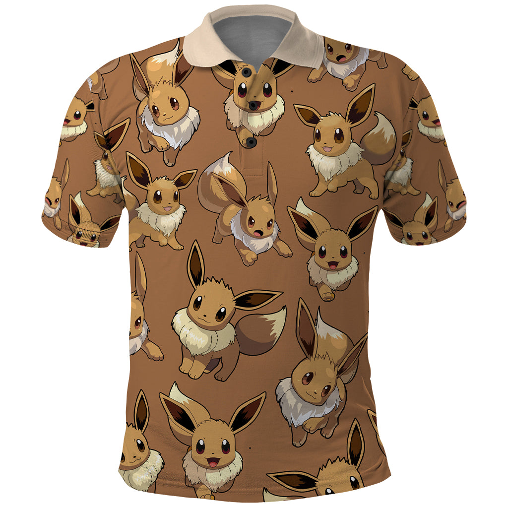 Eevee Pattern Style Polo Shirt