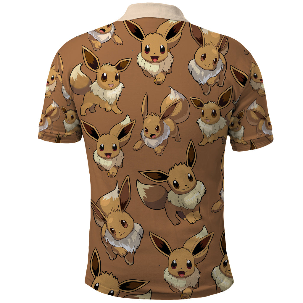 Eevee Pattern Style Polo Shirt