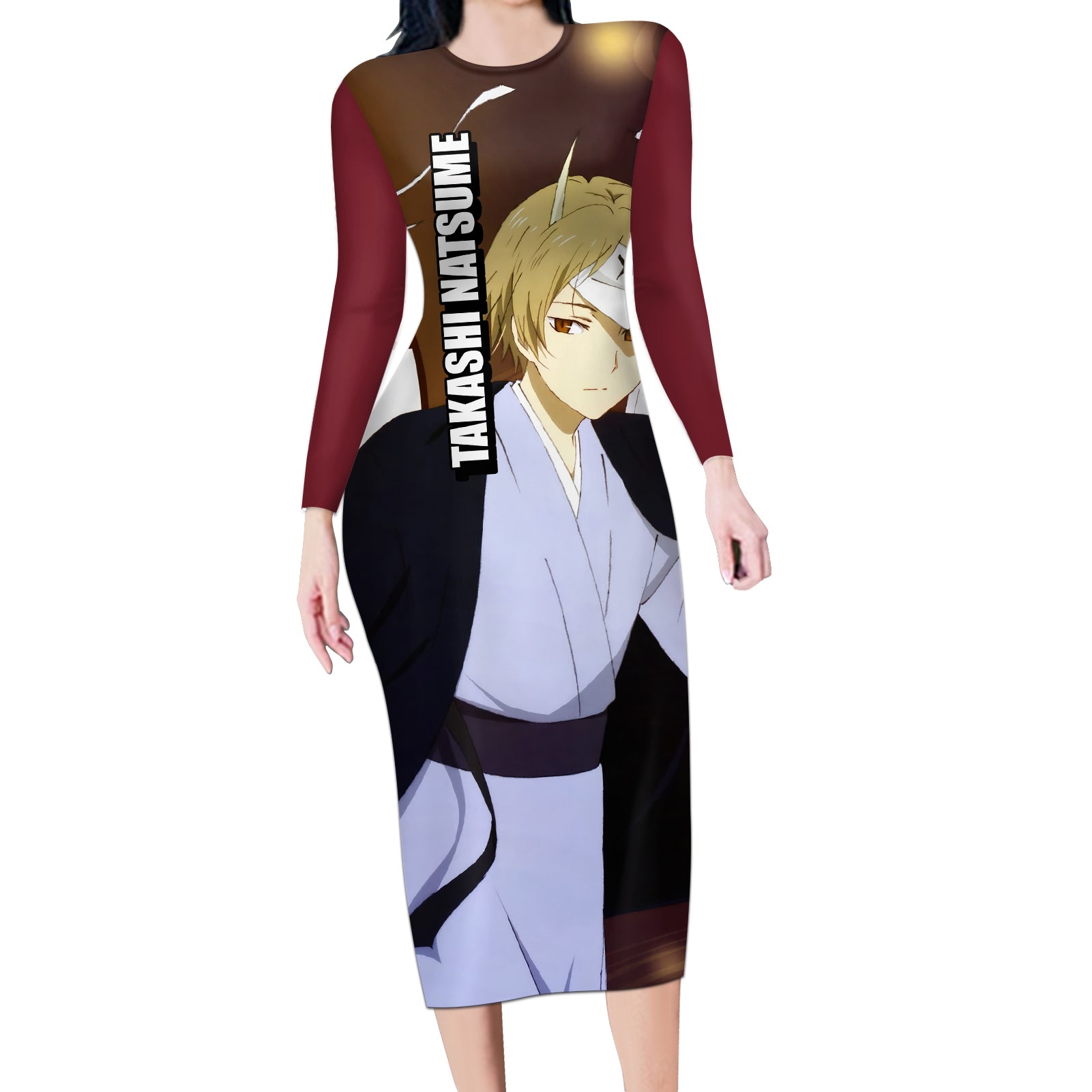 Takashi Natsume Long Sleeve Bodycon Dress Natsume Yuujinchou