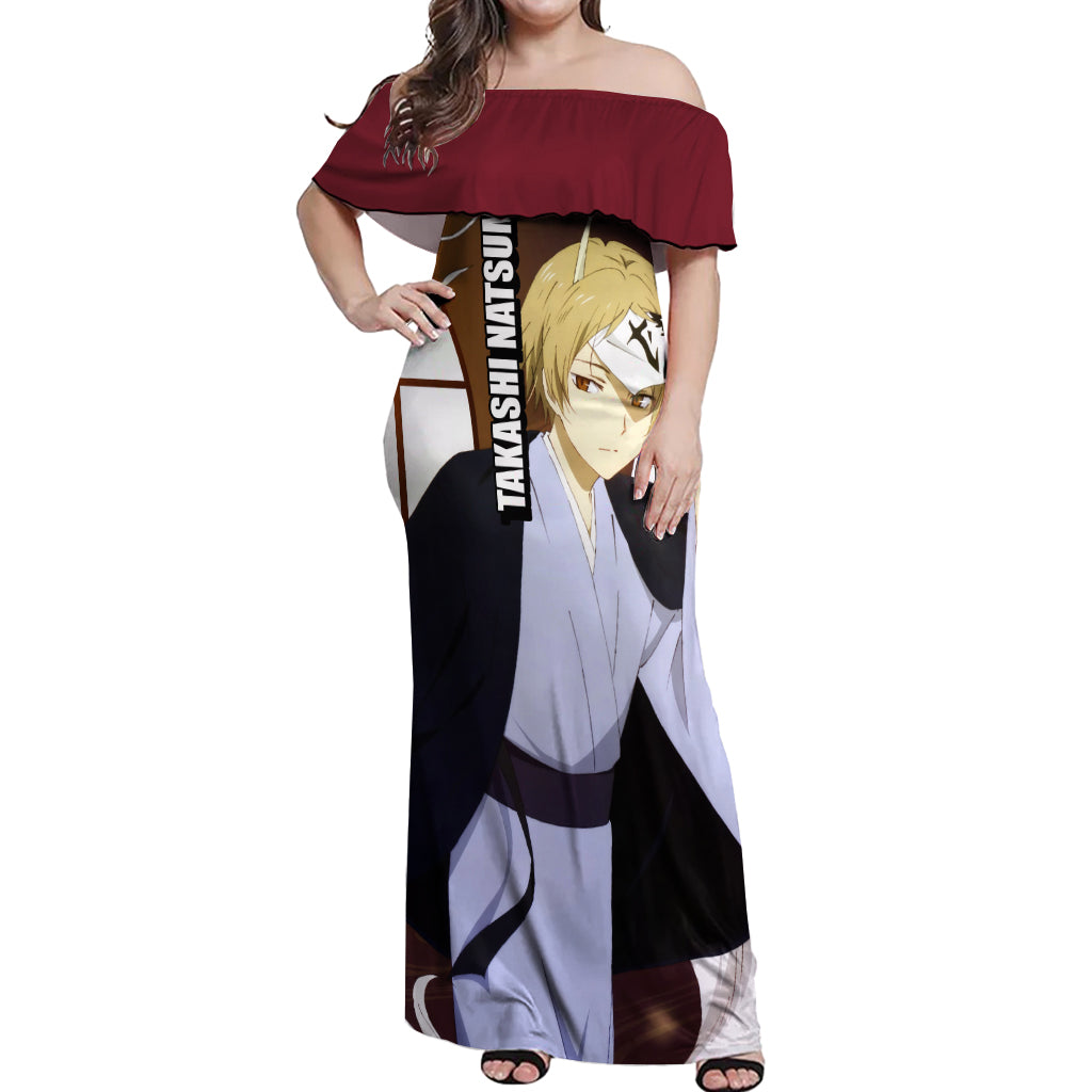 Takashi Natsume Off Shoulder Maxi Dress Natsume Yuujinchou