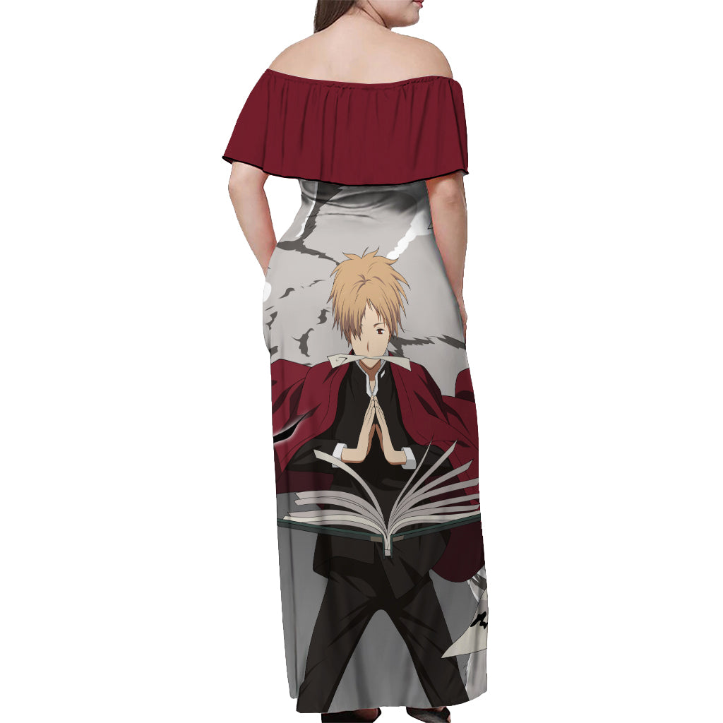 Takashi Natsume Off Shoulder Maxi Dress Natsume Yuujinchou