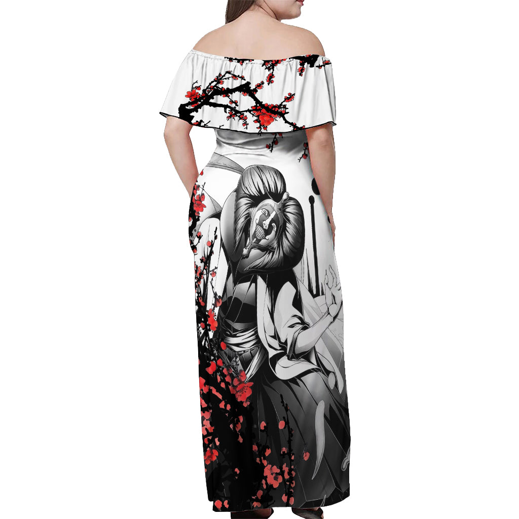 Mayuri Kurotsuchi Off Shoulder Maxi Dress Anime Japan Style