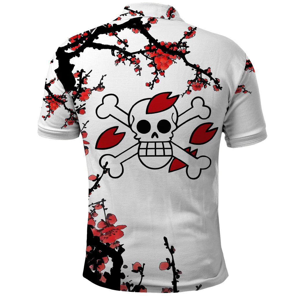 Red Tony Chopper Polo Shirt Japan Style One Piece Anime