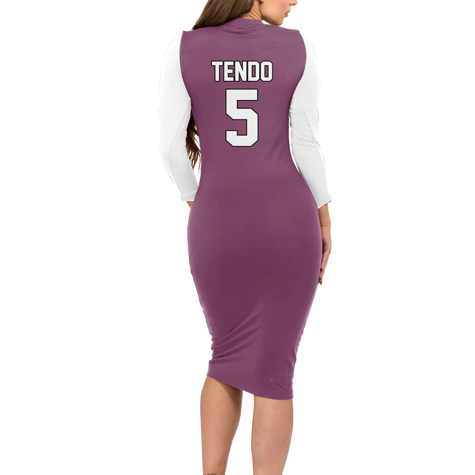 Shiratorizawa Satori Tendo Long Sleeve Bodycon Dress Haikyu