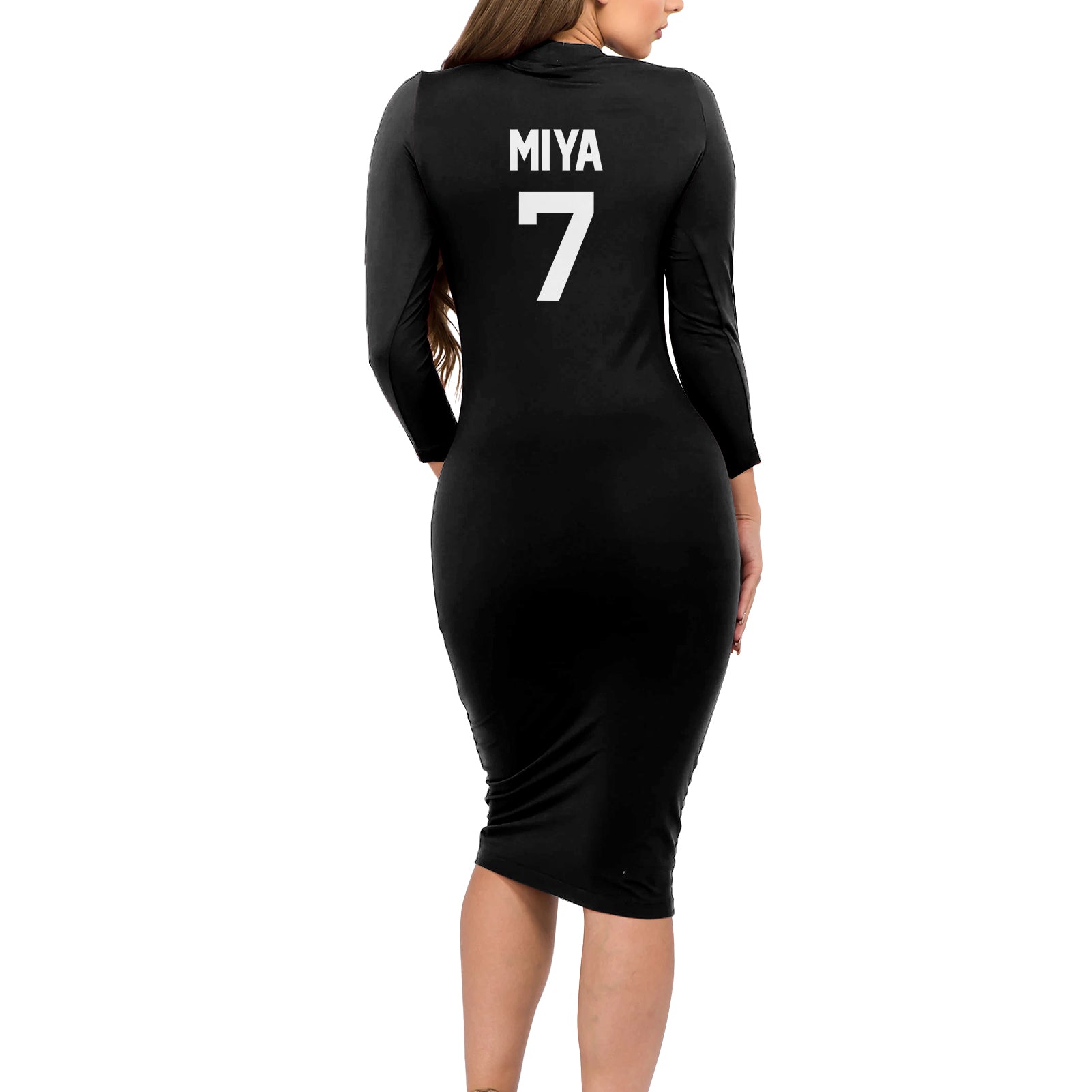 Inarizaki Atsumu Miya Long Sleeve Bodycon Dress Haikyu