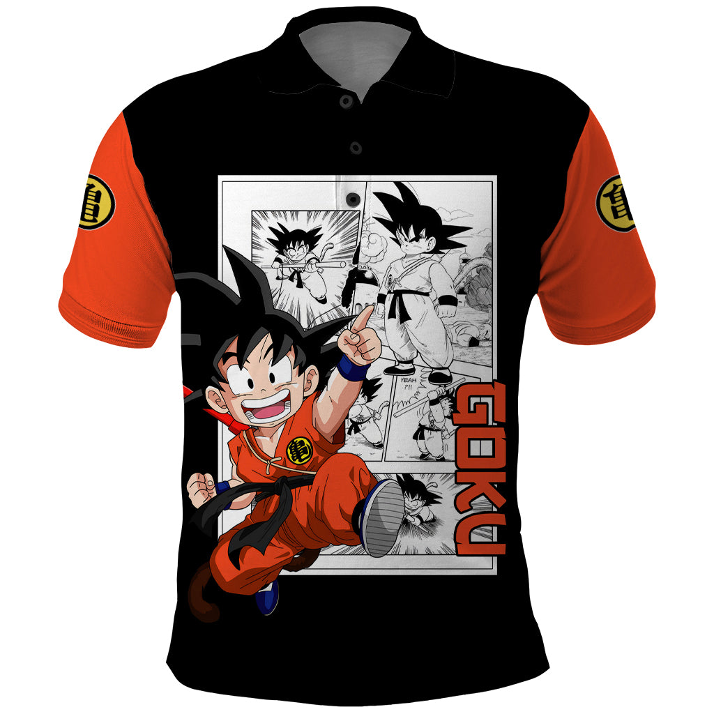 Goku Kid Polo Shirt Dragon Ball Anime Mix Manga