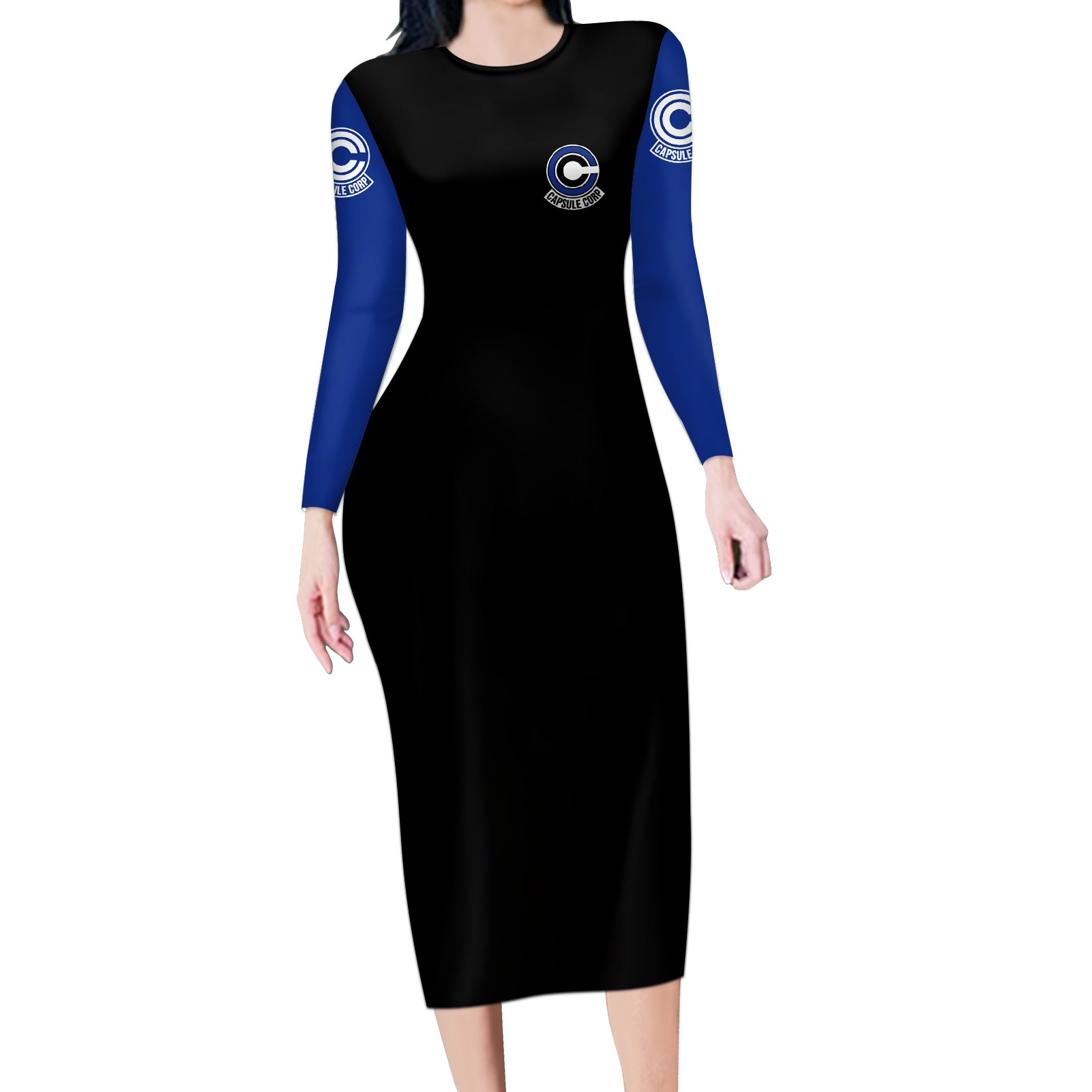 Capsule Long Sleeve Bodycon Dress Dragon Ball