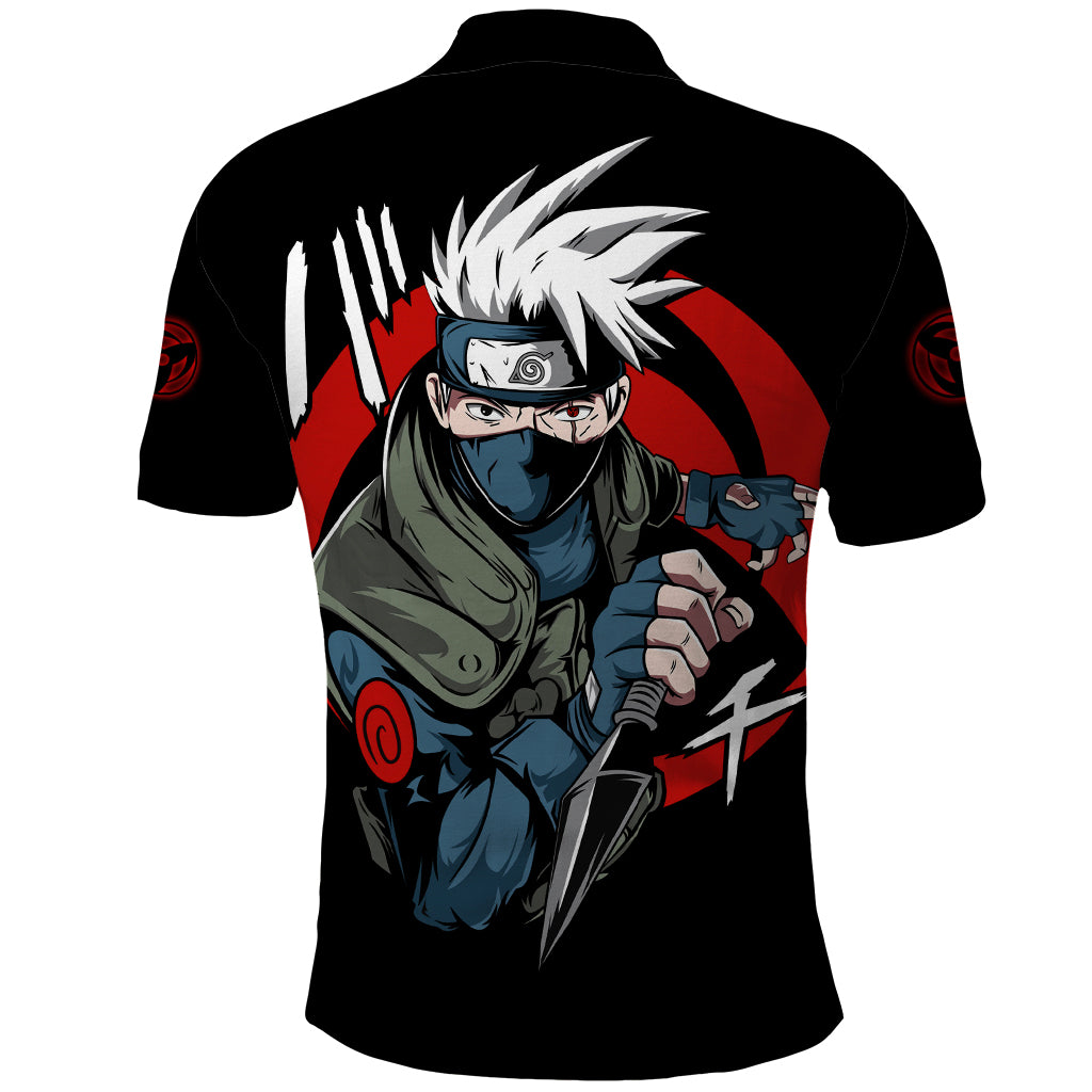 Hatake Kakashi Sharingan Eye Polo Shirt Naruto