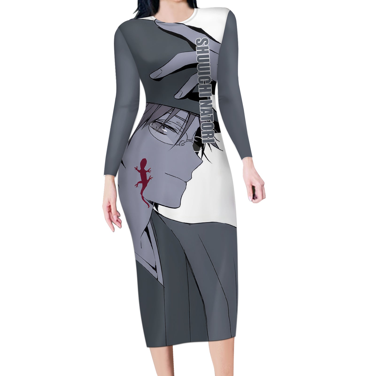 Shuuichi Natori Long Sleeve Bodycon Dress Natsume Yuujinchou